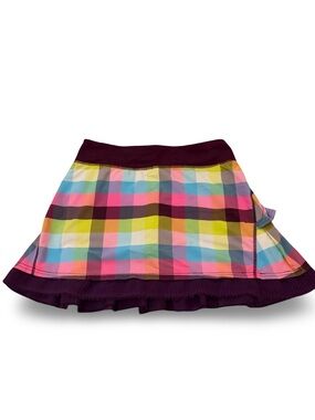Lululemon Run: Pace Setter Skirt - Sea Check Multi/Plum-Size 6/8.